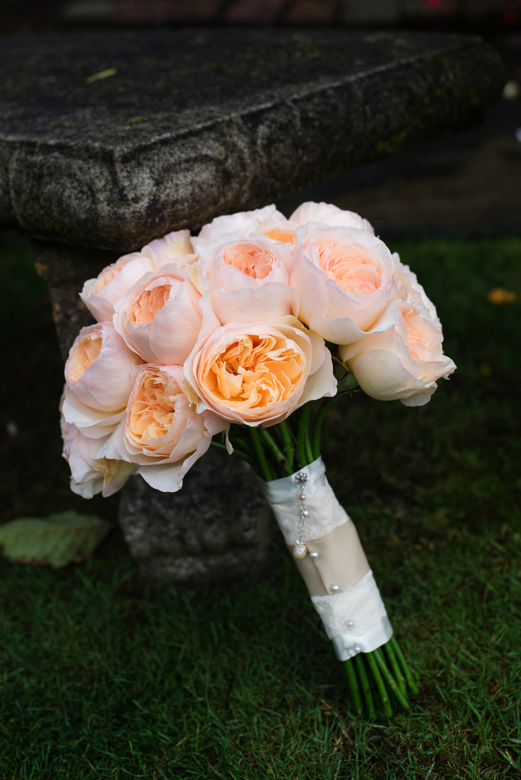 a peach bouquet
